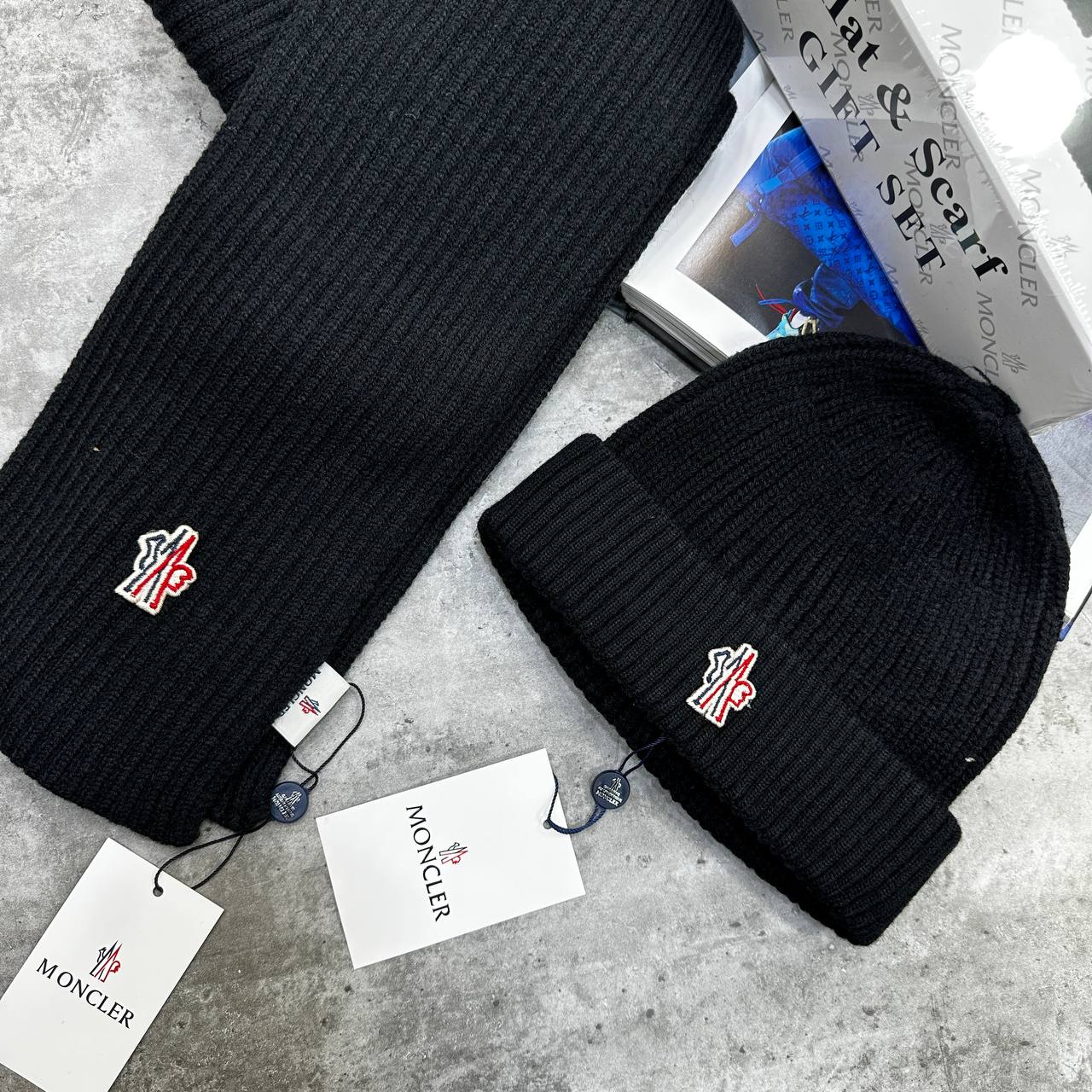 Top quality Moncle hat and scarf set ha0910