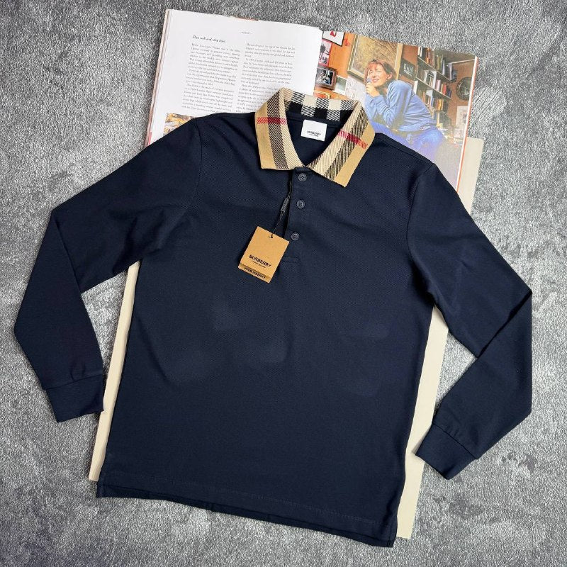 Burberr long sleev polo back in stock sa2404