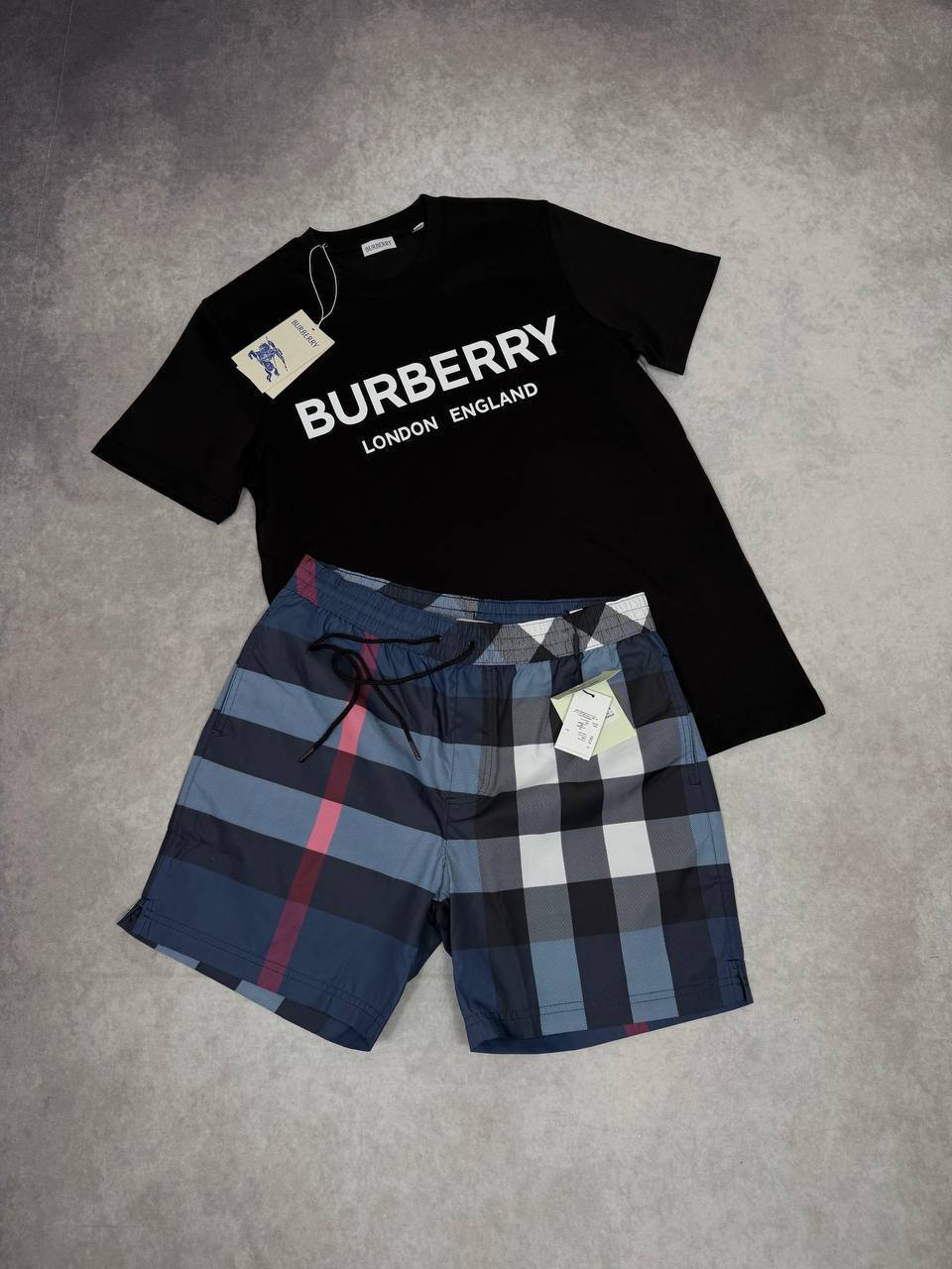SUPER CLON BURBERR SHORT SET am2704