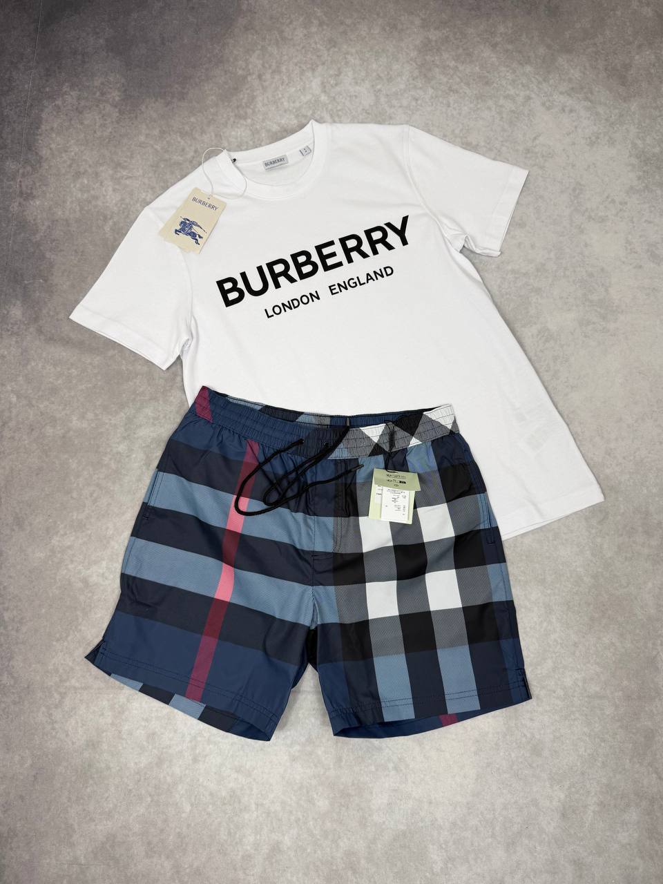 SUPER CLON BURBERR SHORT SET am2704