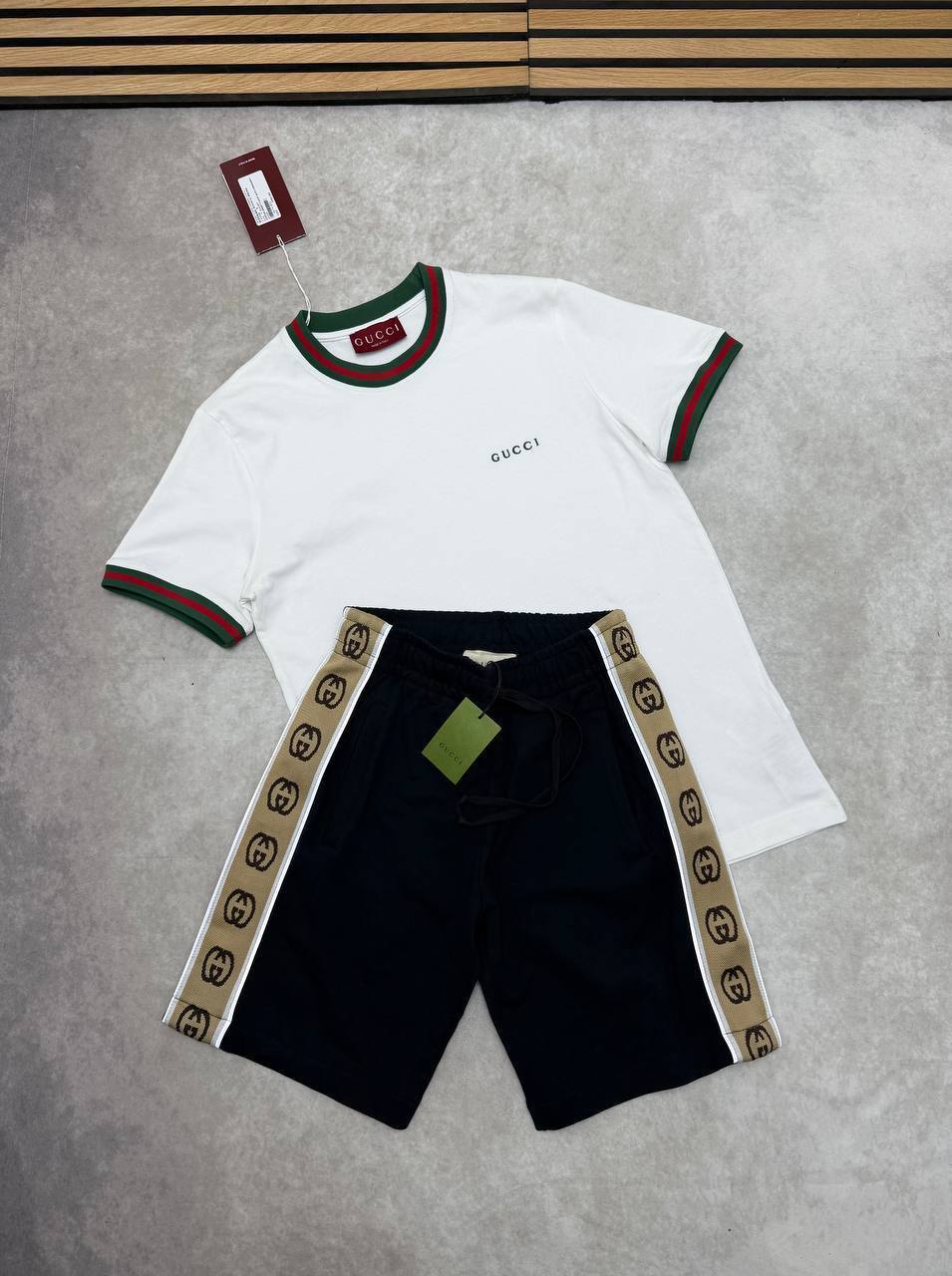 SUPER CLON GUCC SHORT SET am2704