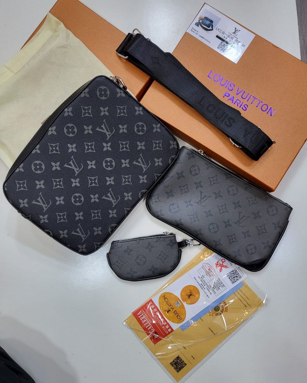 QUALITY LOUI VUITTO 3 PCS SET BAG ak2904