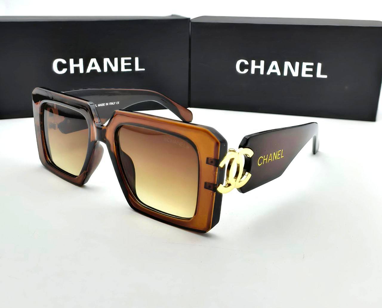 SUPER CLON CHANE SUNGLASSES COME WITH BOX ETC am0305