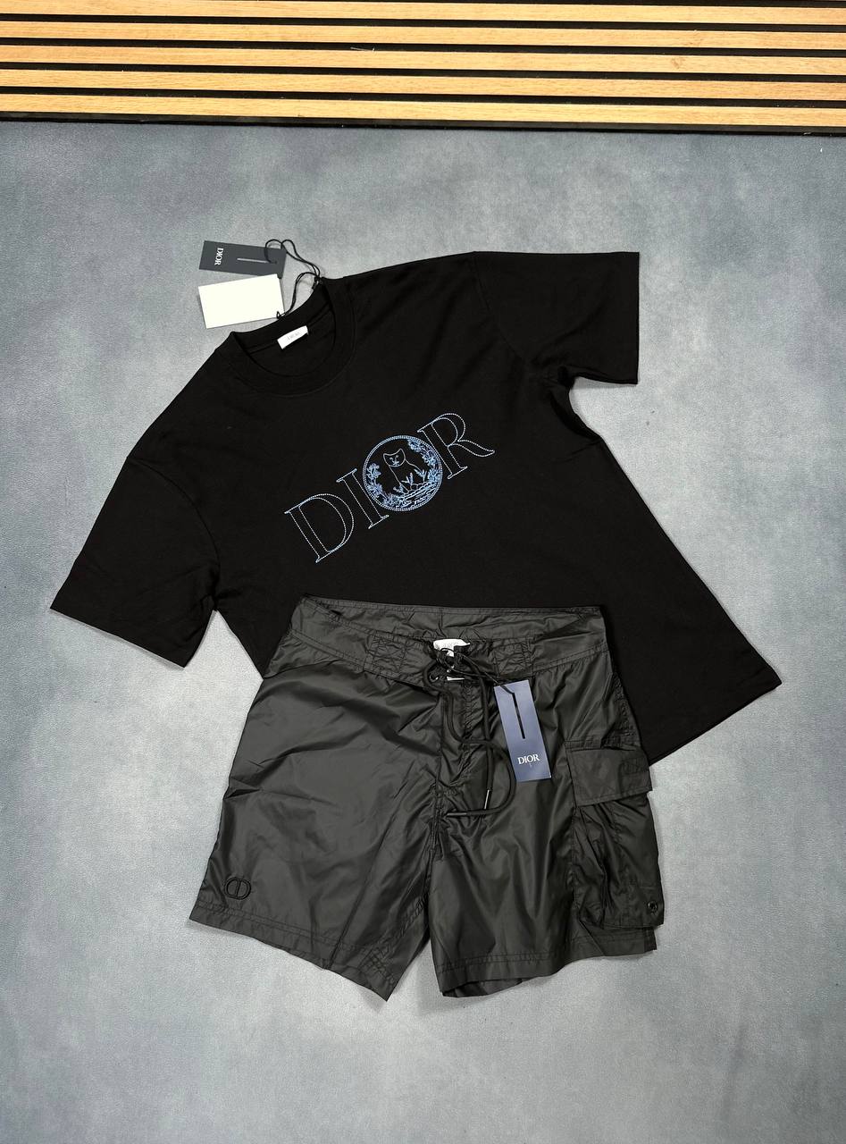 SUPER CLO DIOR SWIM SHORTS Or T-shirt am1807