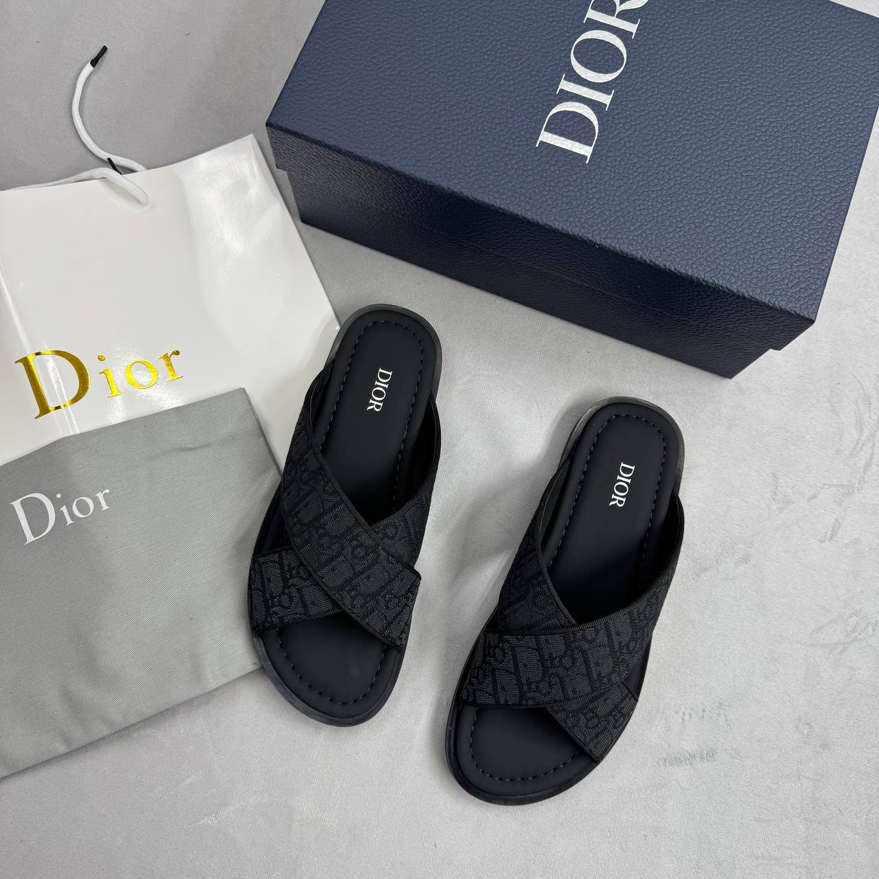 vDior sliders clo quality with all packaging sa2307