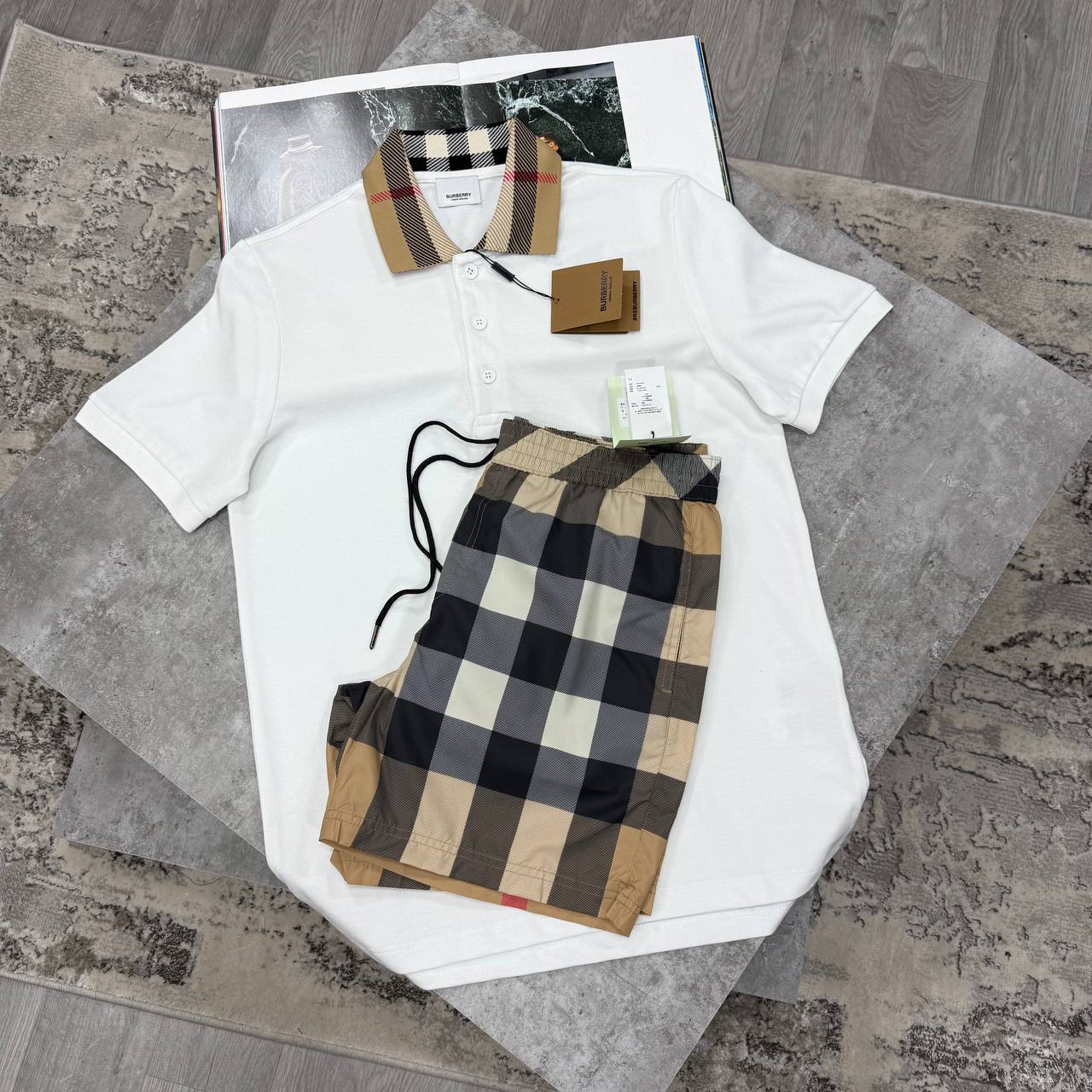 SUPER CLON BURBERR SHORTSET jay2206