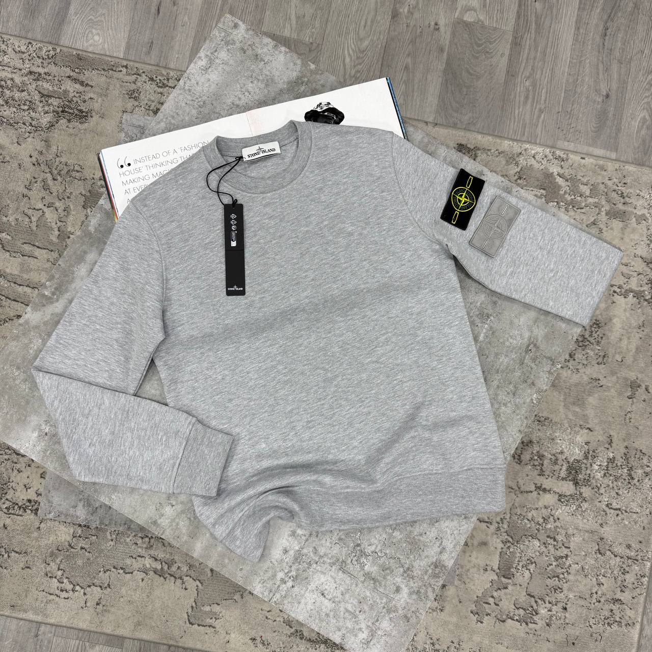 SUPER CLON STONE SWEAT WITH DOUBLE BADGE jay0809