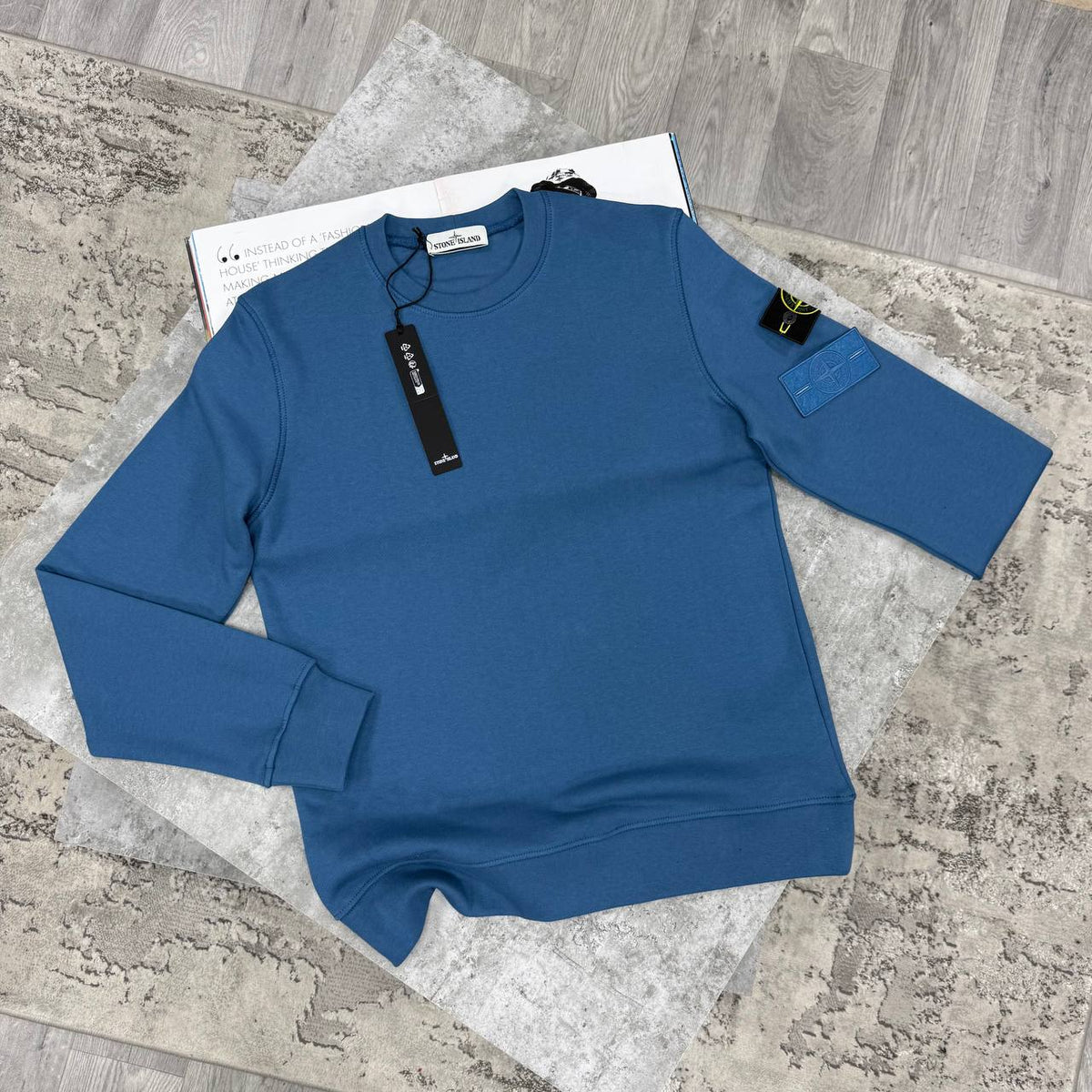 SUPER CLON STONE SWEAT WITH DOUBLE BADGE jay0809