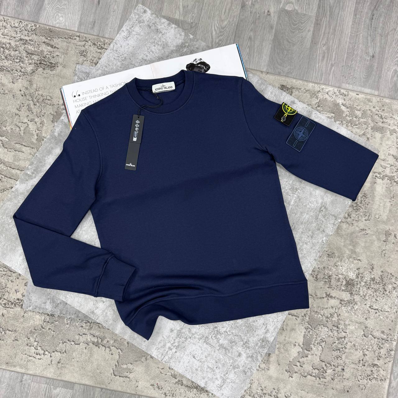 SUPER CLON STONE SWEAT WITH DOUBLE BADGE jay0809
