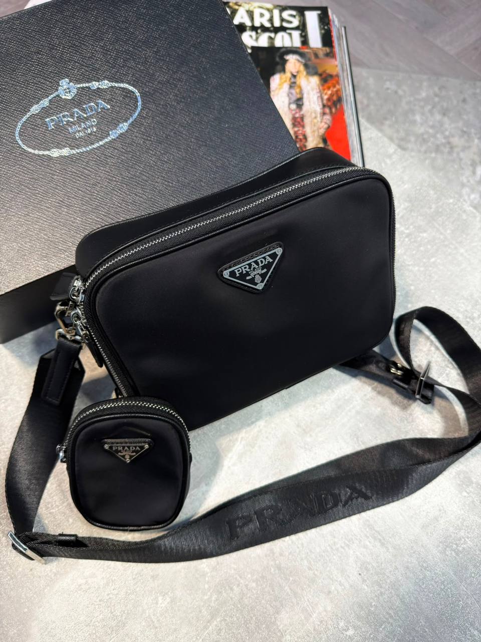 Super Clon Prad Mens Bag Boxed and Packaged aj1009