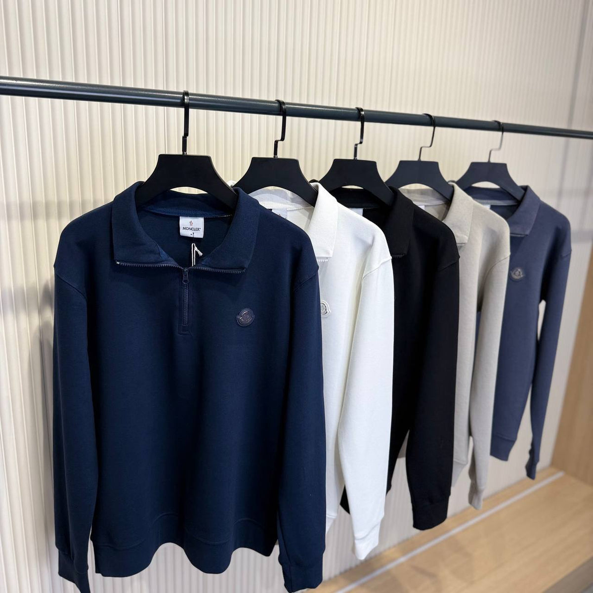 Moncle half-zip men's pique sweatshirt to1209