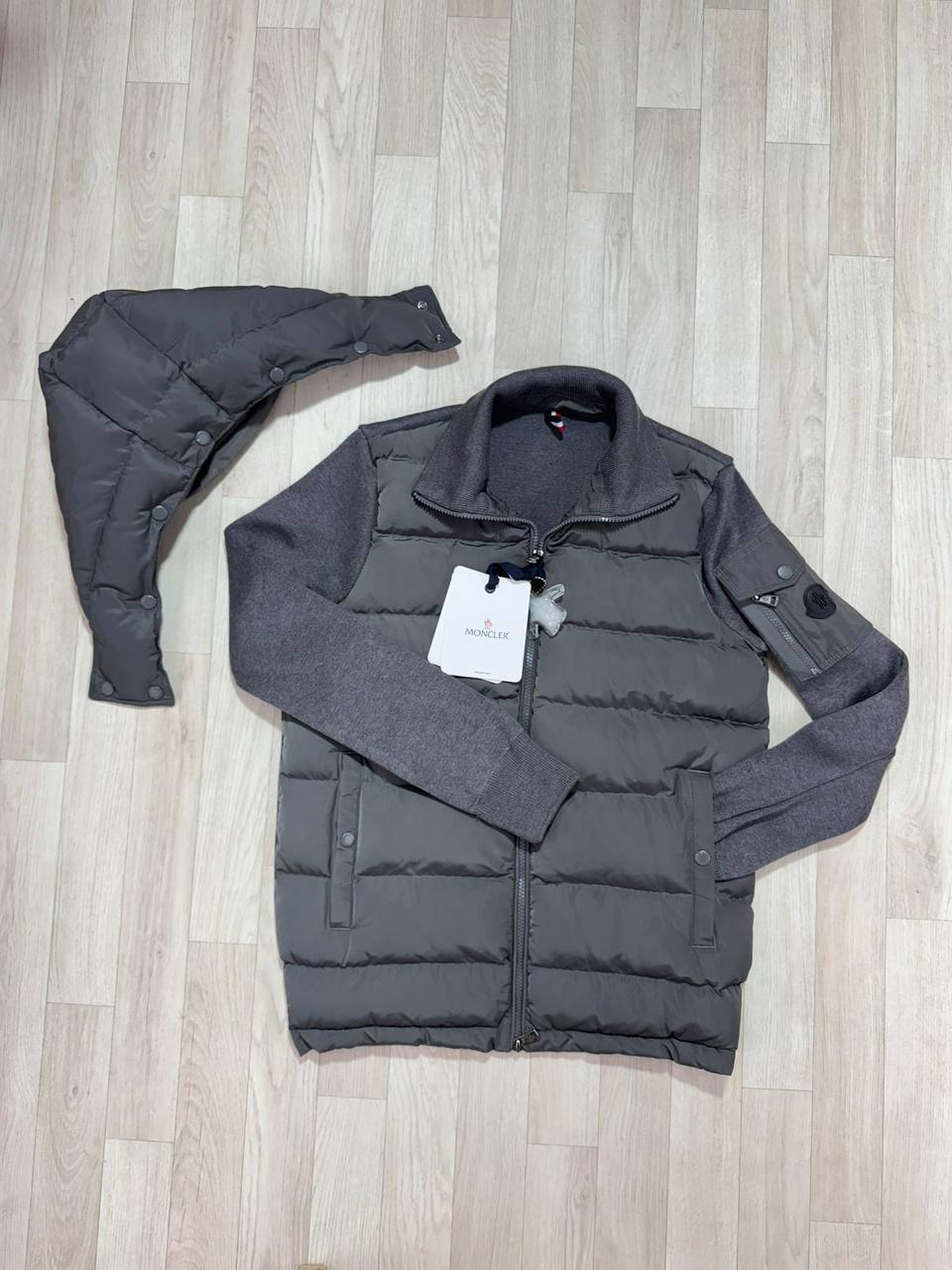 Moncler detachable hood knitted cardigan jj1909