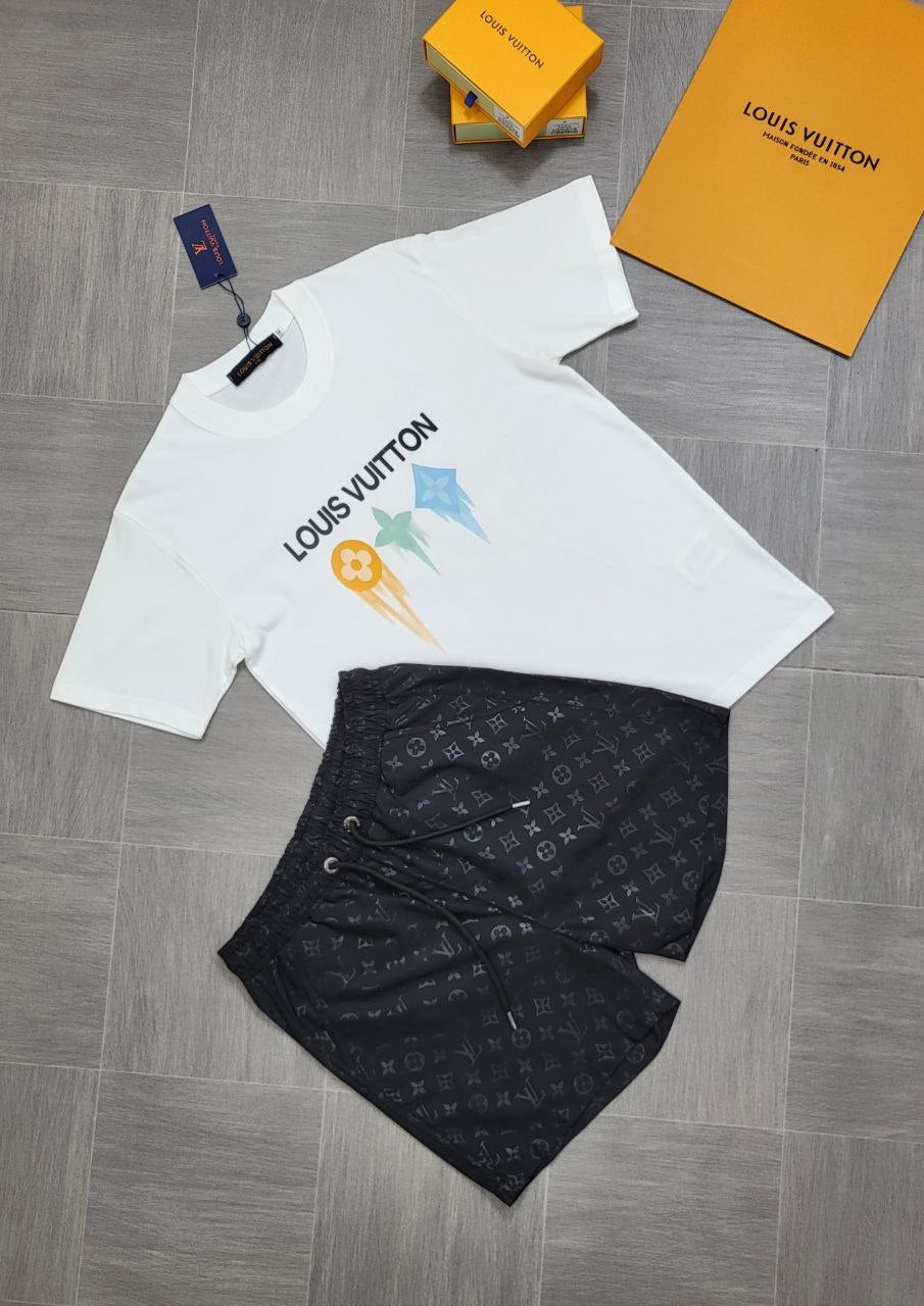 SUPERCL QUALITY LOU VUIT SHORT SET WITH *BAG* ak2306