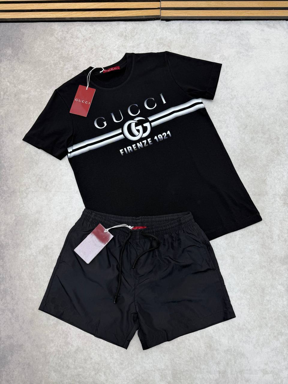 SUPER CLON GUCC SWIM SHORTS SET am2406