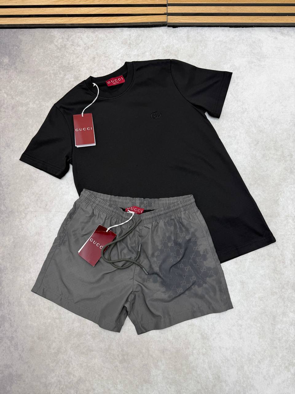 SUPER CLON GUCC SWIM SHORTS SET am2406