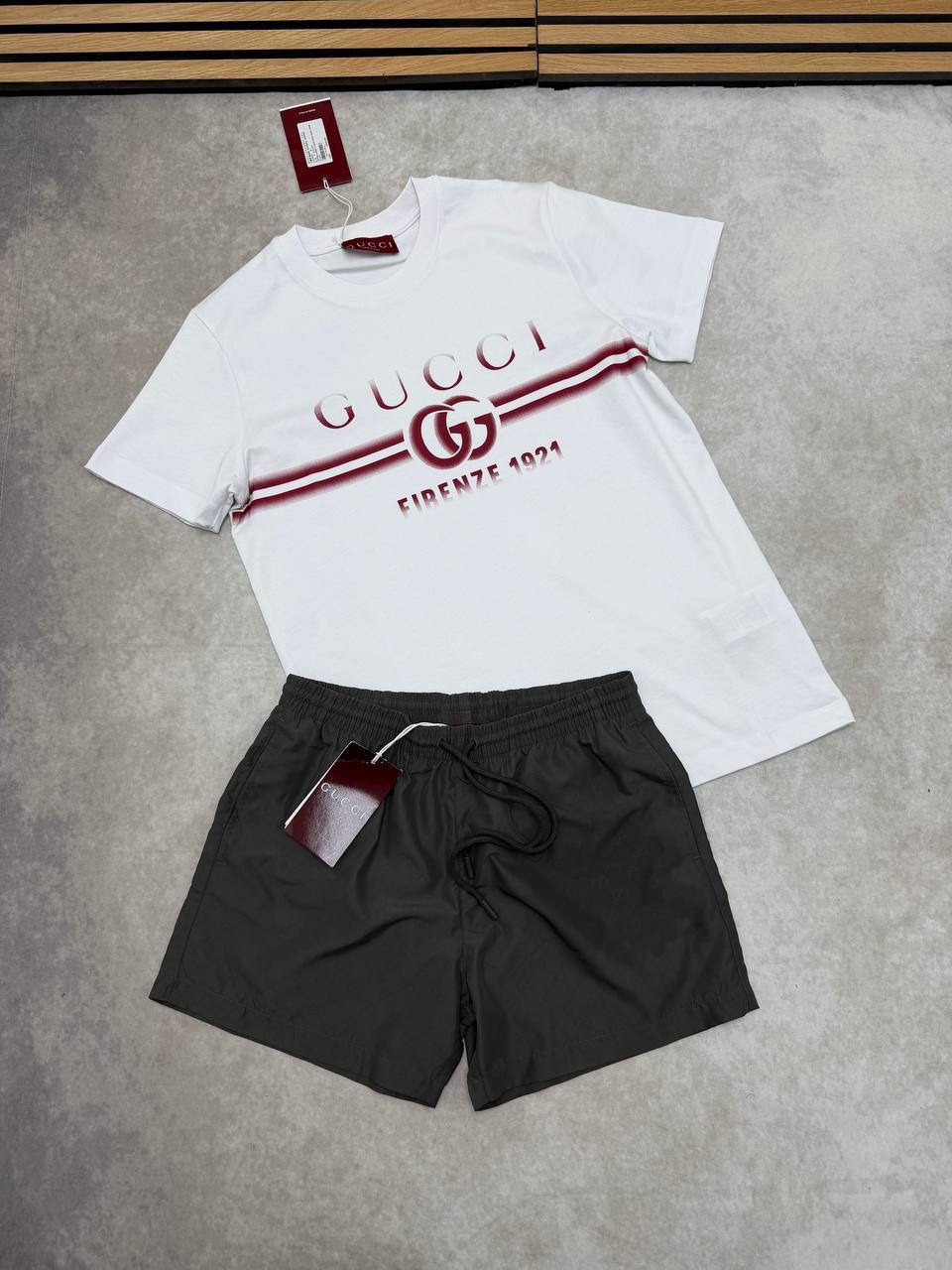 SUPER CLON GUCC SWIM SHORTS SET am2406