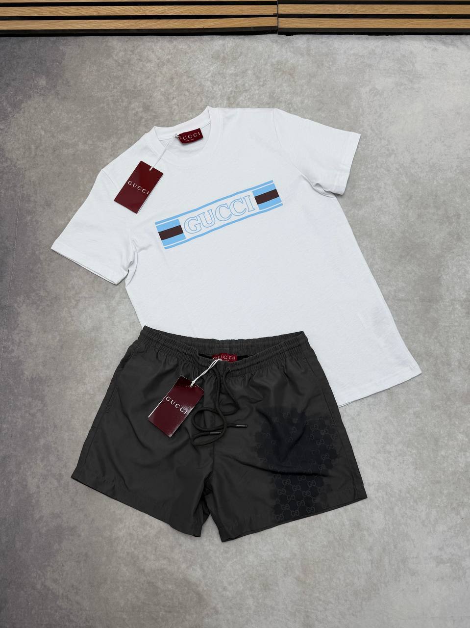 SUPER CLON GUCC SWIM SHORTS SET am2406