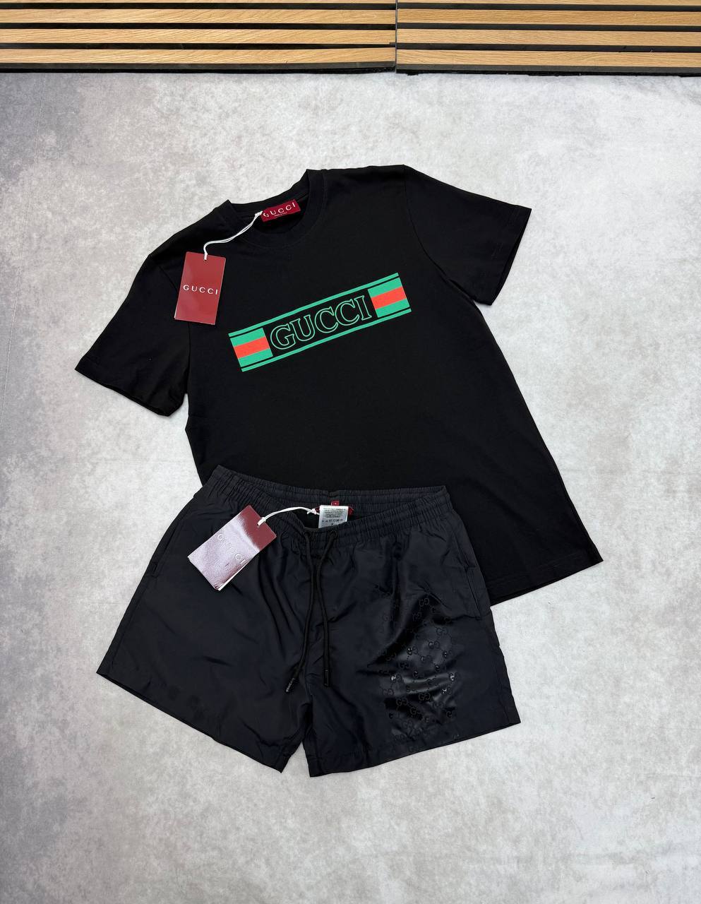 SUPER CLON GUCC SWIM SHORTS SET am2406