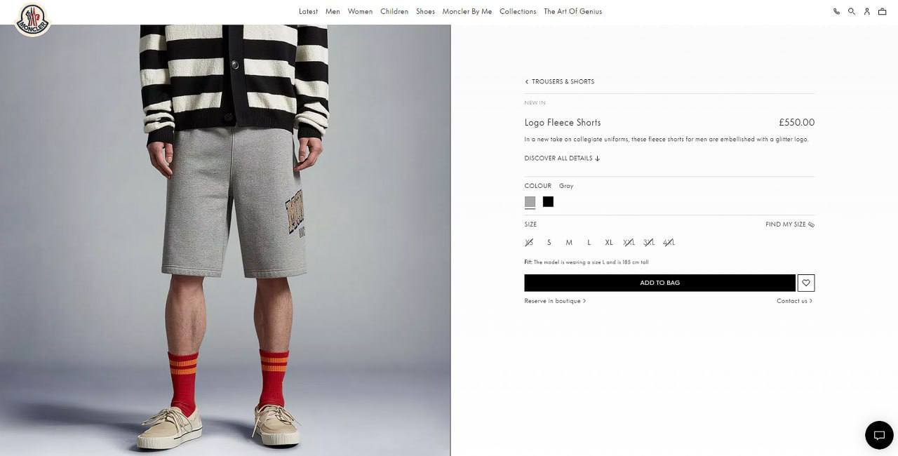 Monicler fleece short sa0609