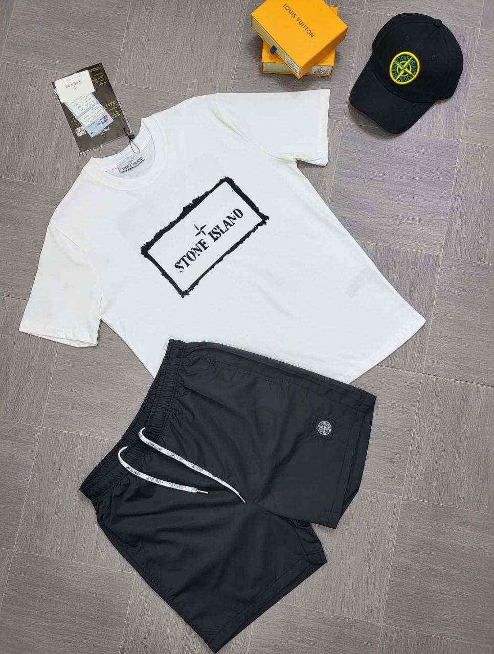 SUPERCLON QUALITY STON ISLAN CAP & SHORT SET ak2706