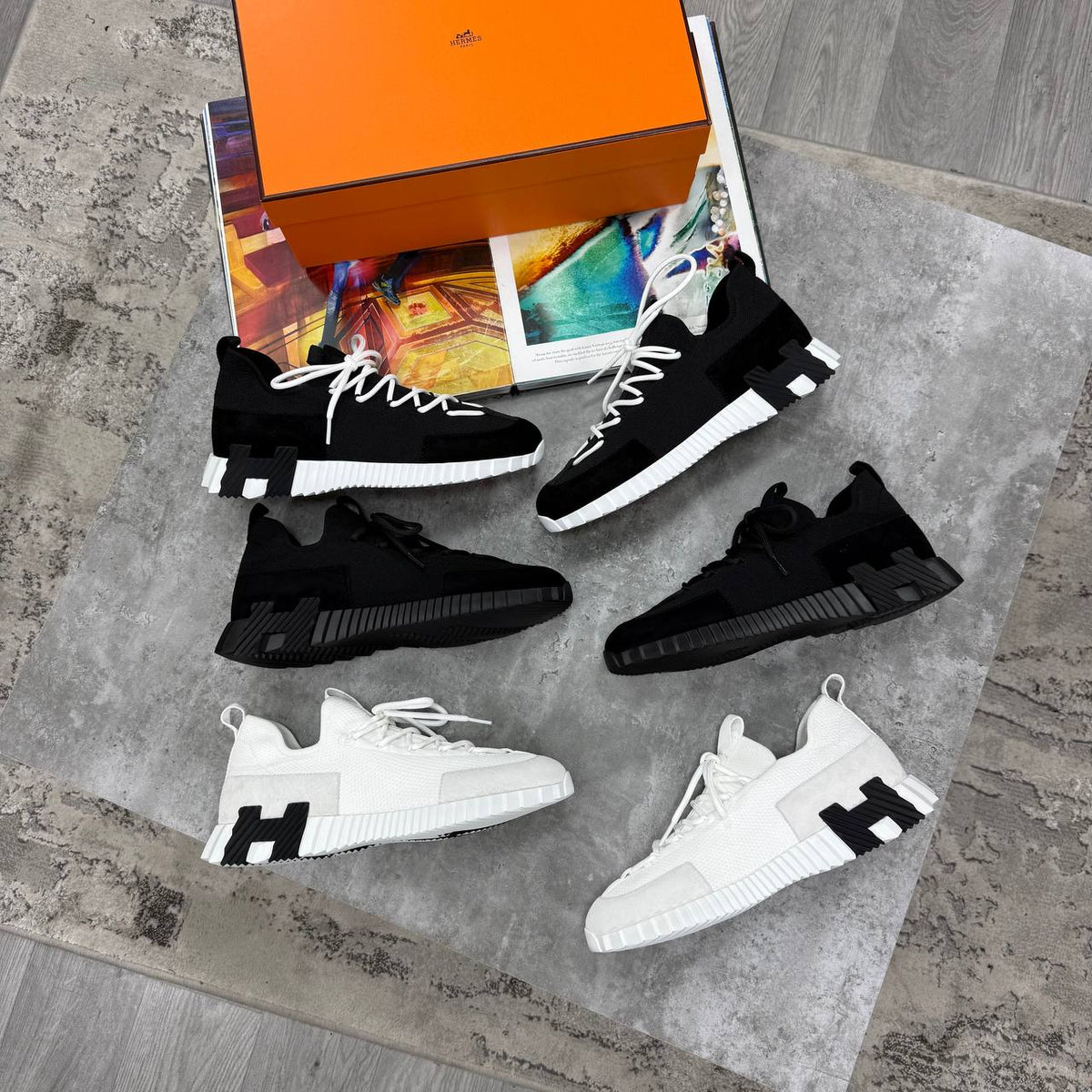 SUPER CLON HERM CLOTH LOW TRAINERS jay1109