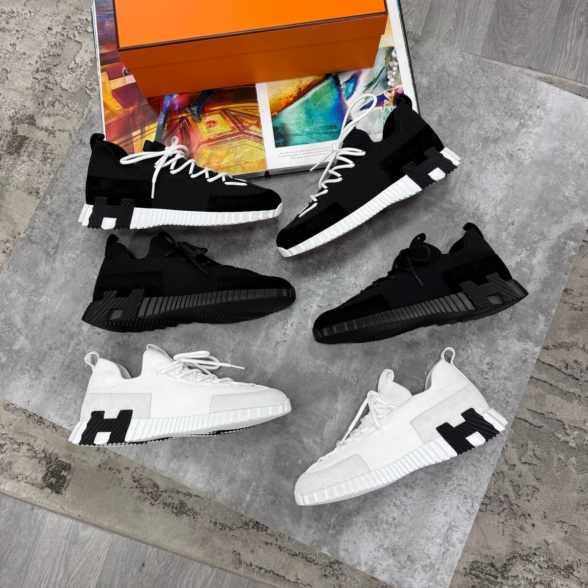 SUPER CLON HERM CLOTH LOW TRAINERS jay1109