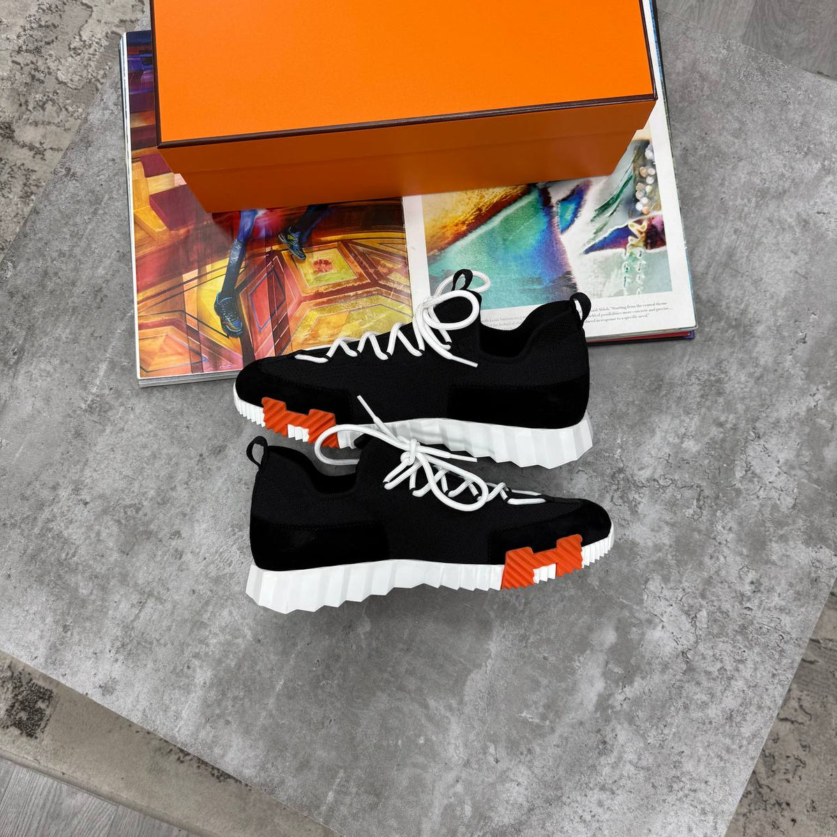 SUPER CLON HERM CLOTH LOW TRAINERS jay1109