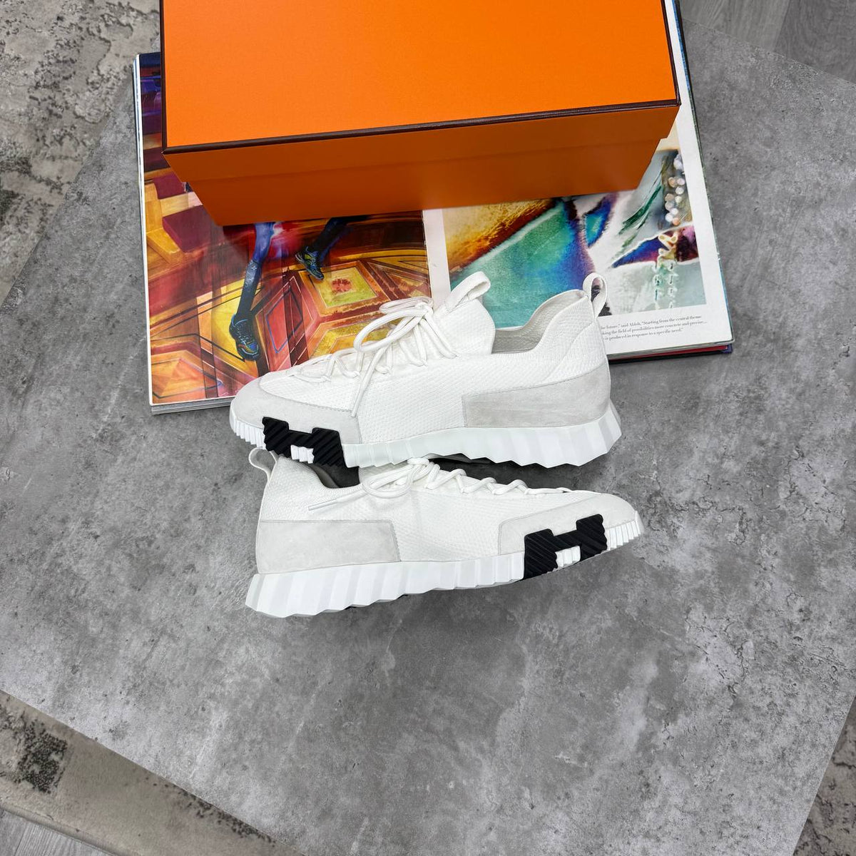 SUPER CLON HERM CLOTH LOW TRAINERS jay1109