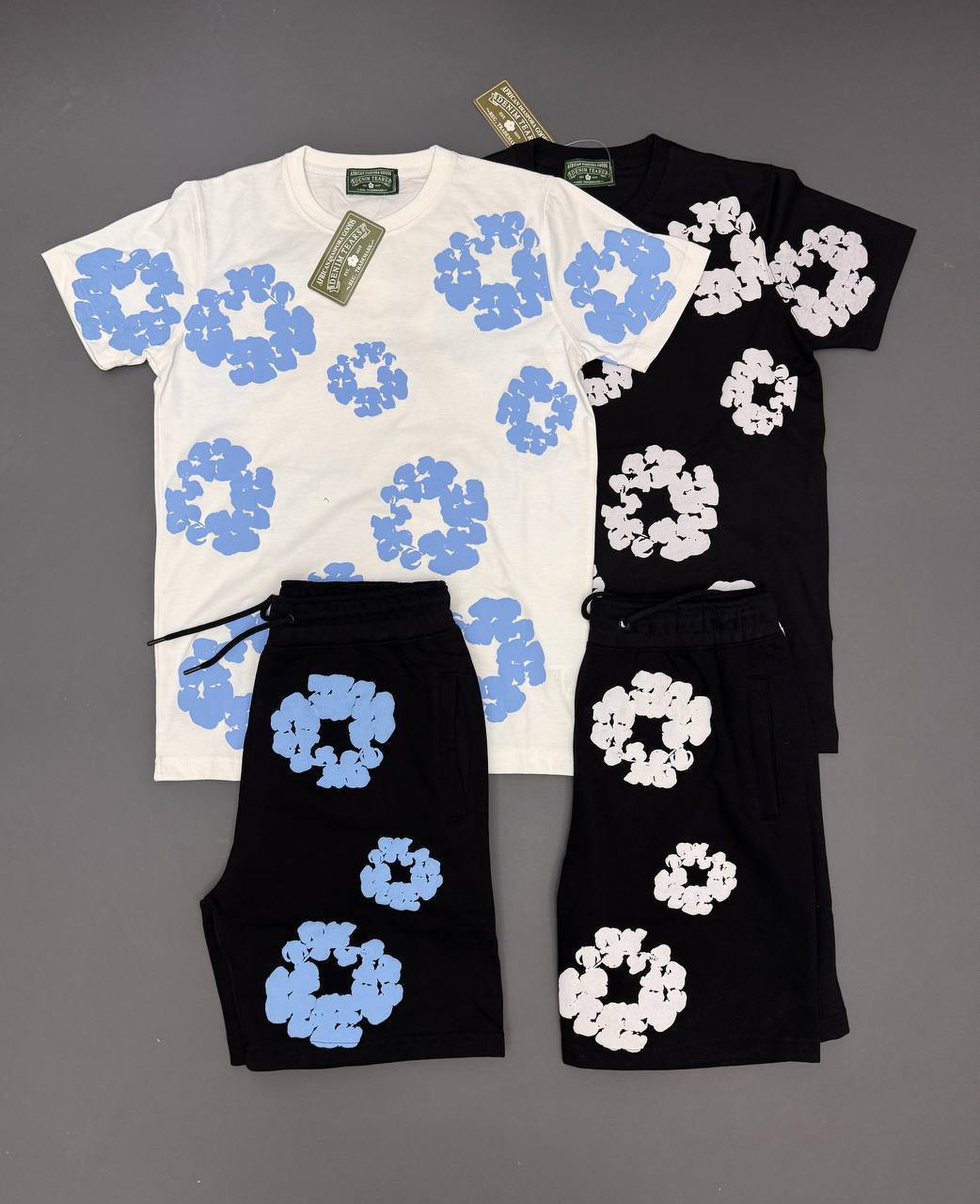 Denam tears shorts set na0909