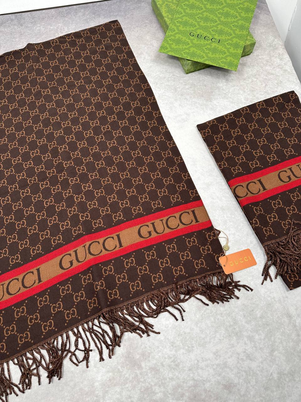 SUPER CLON GUCC CASHMERE SCARF COME WITH BOX am2908