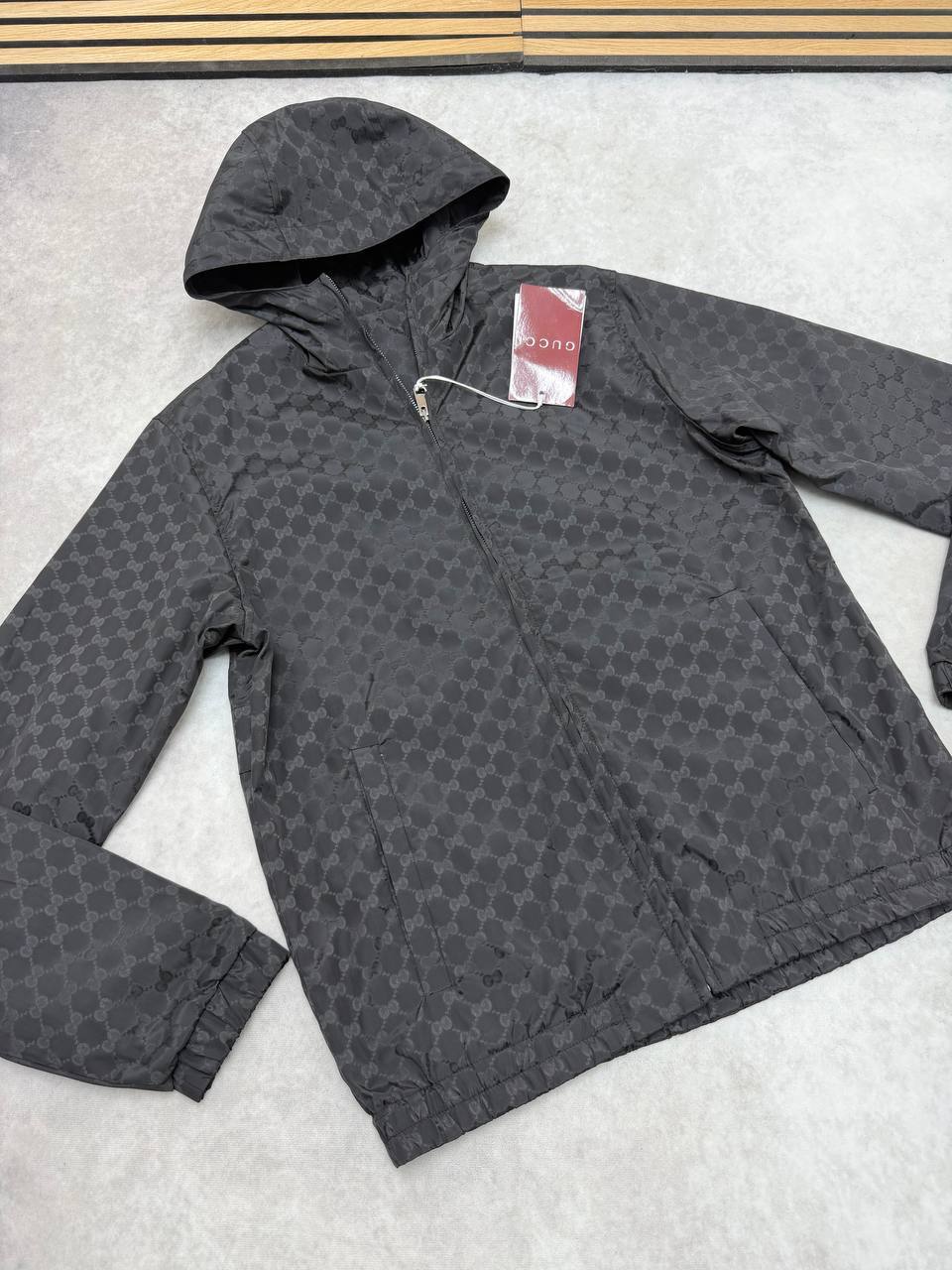 SUPER CLON GUCC GG NYLO JACQUARD ZIP JACKET am0107