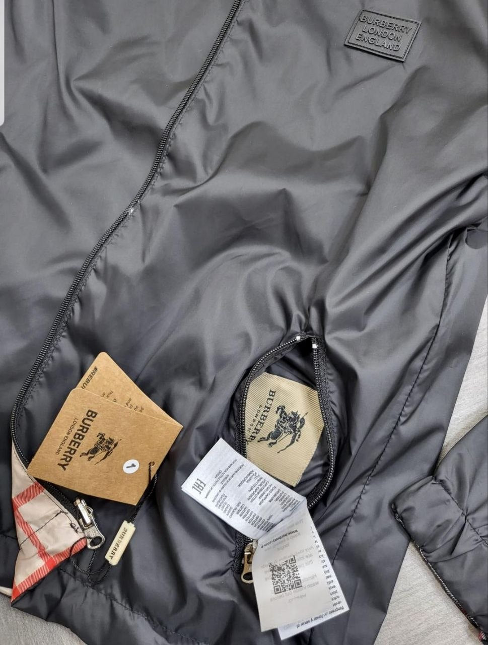 QUALITY BURBER REVERSIBLE VINTAGE WINDBREAKER ak0207
