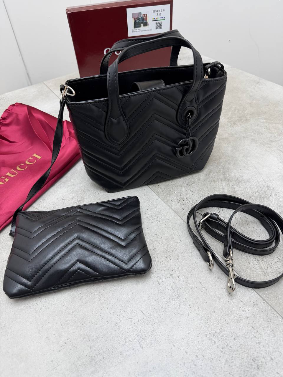 SUPER CLON WOMENS GUCC BAG COME WITH BOX ETC am0807