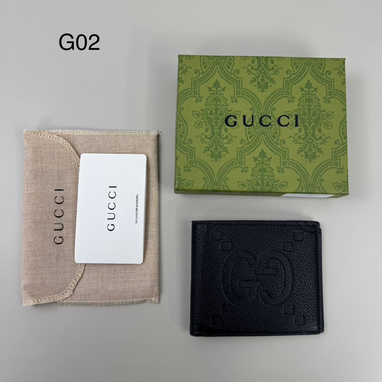 Gucc wallet with box and dust bag sa0907