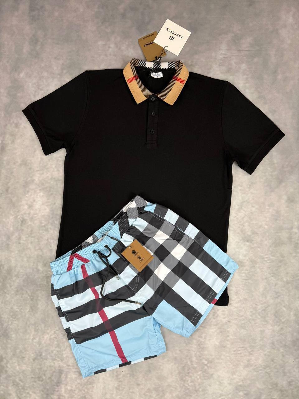 Burberr shorts set jj0604