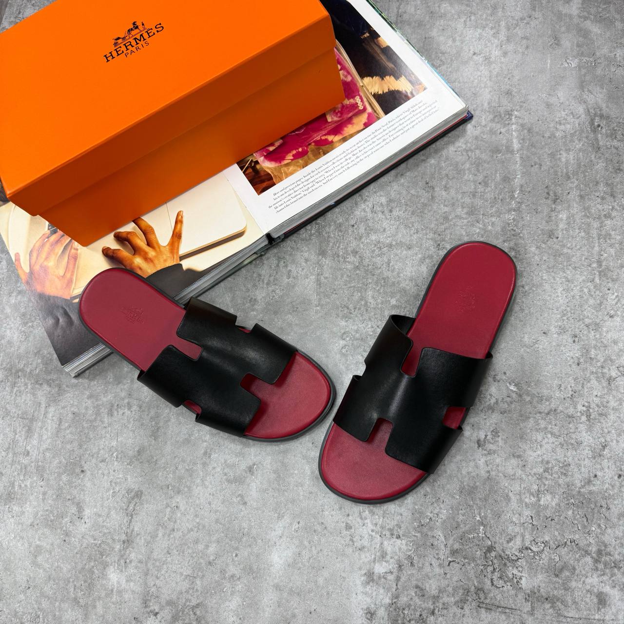 SUPER CLON HERME IZMIR SANDAL FULL LEATHER WITH FULL PACKAGING ETC jay2007