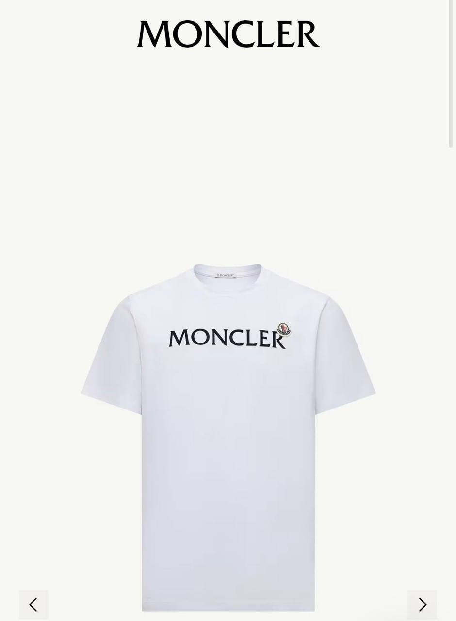 Super clon Moncle Flocked Logo T-Shirt to2407