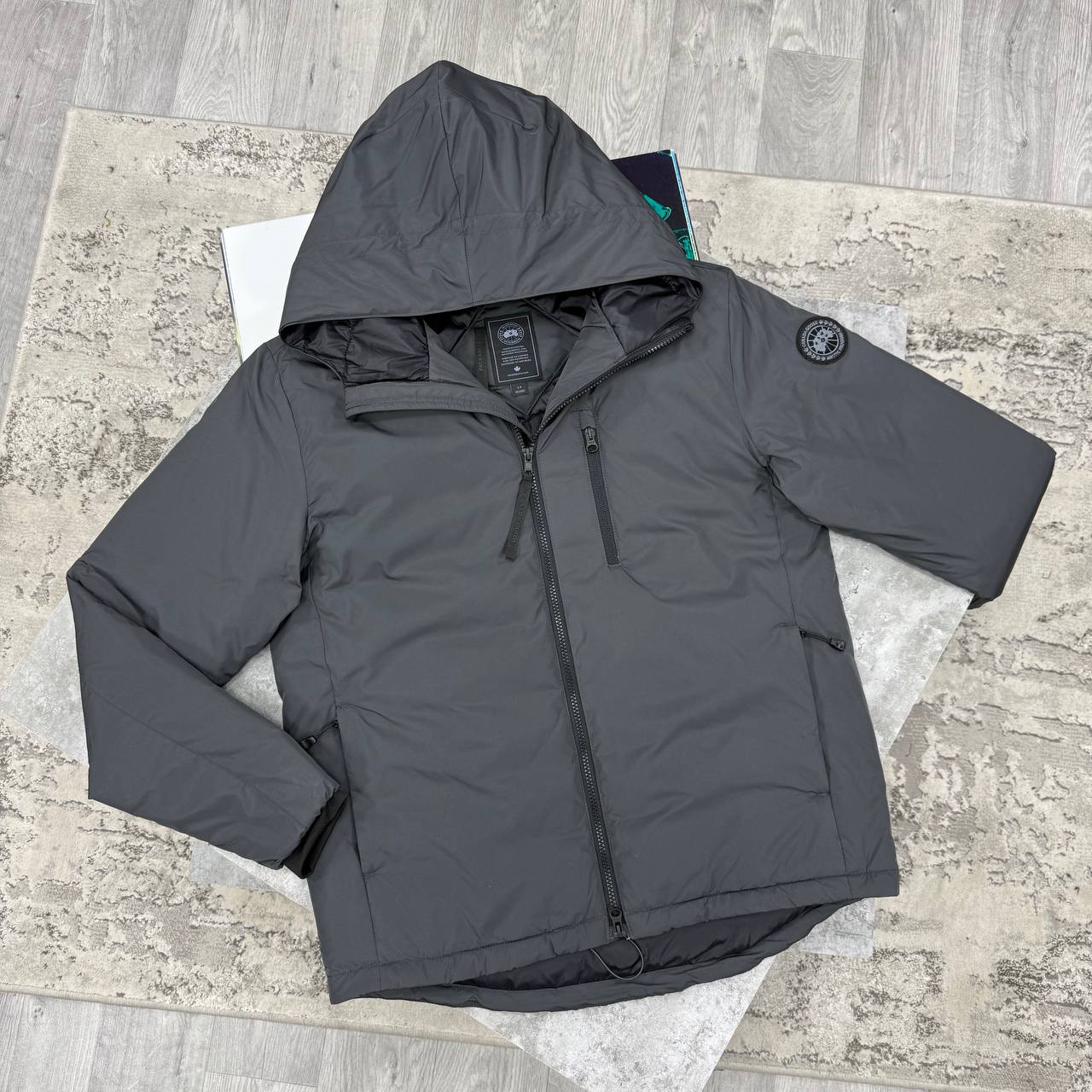 SUPER CLON CANAD GOOSE LODGE HOODY BLACK BADGE jay2507