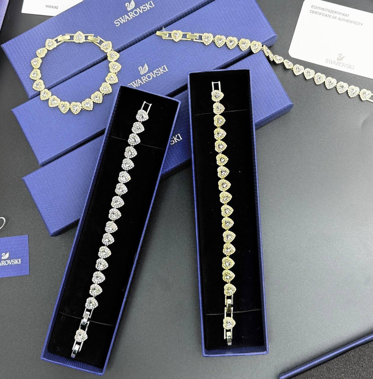 Super Clon full set Swarovsk Una Angelic Round Cut Pavé Necklace, Earrings & Bracelet Set am2908