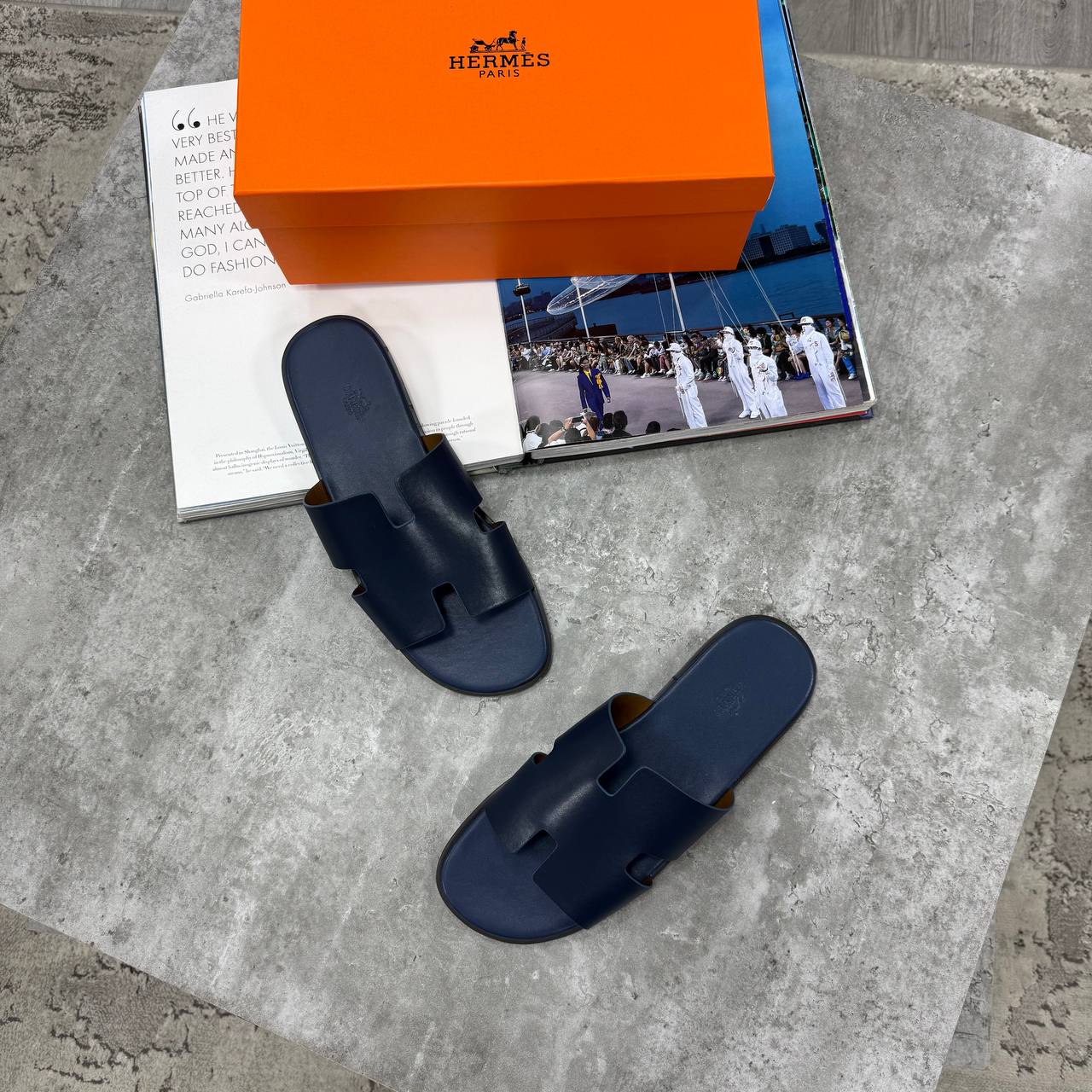 SUPER CLON HERMS IZMI SANDAL FULL LEATHER WITH FULL PACKAGING ETC jay0108