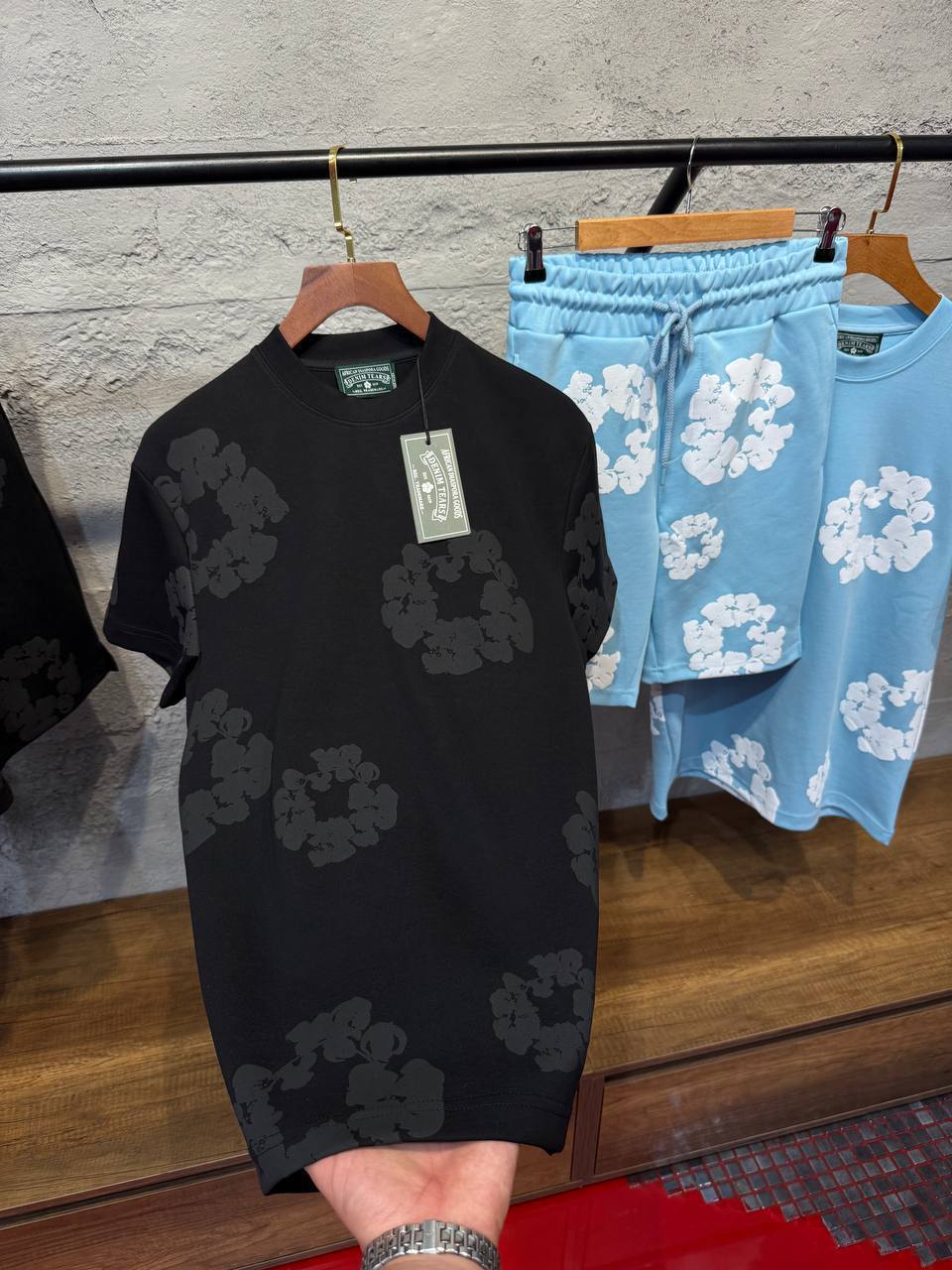 Super clon Deni Tears Shorts Set to0508