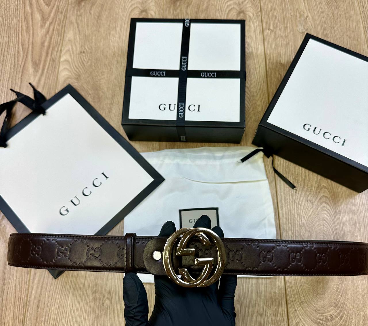 GUCC BELT COMES WITH BOX DUST BAG AND SHOPPING BAG to0508
