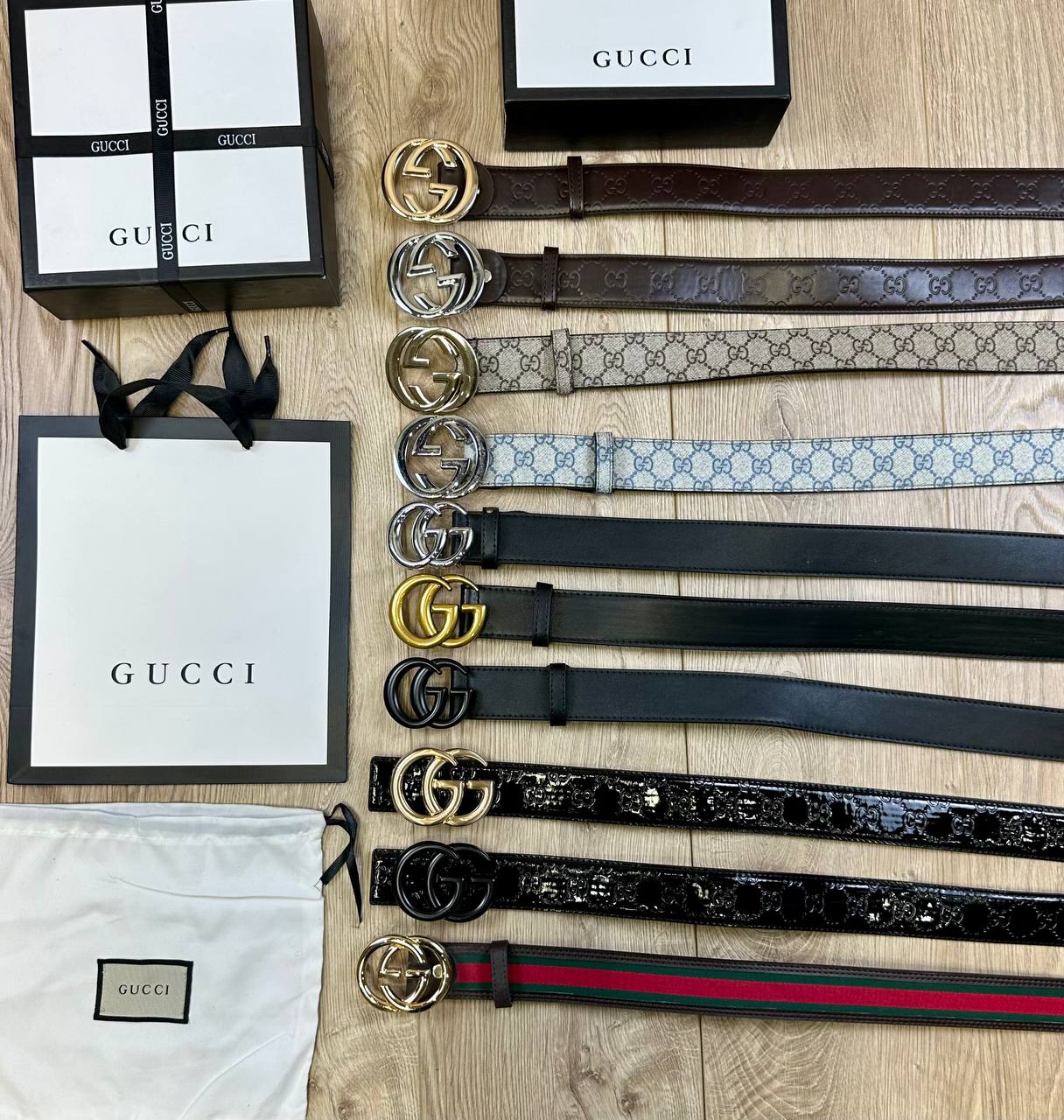 GUCC BELT COMES WITH BOX DUST BAG AND SHOPPING BAG to0508