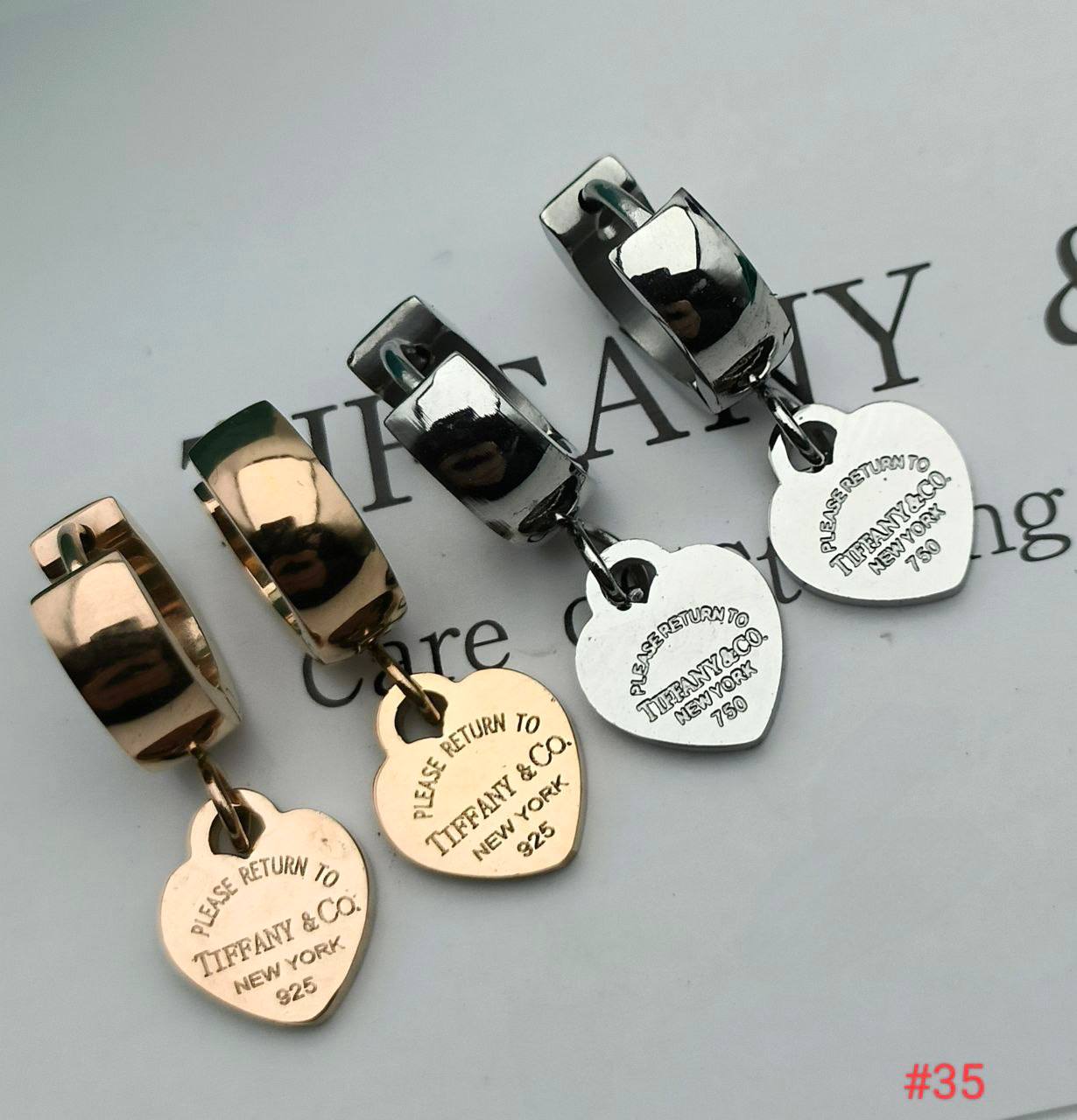 TIFFAN& co. EARING COME WITH BOX ETC am1105