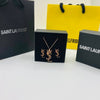 YSL earings and necklace set with packaging to140