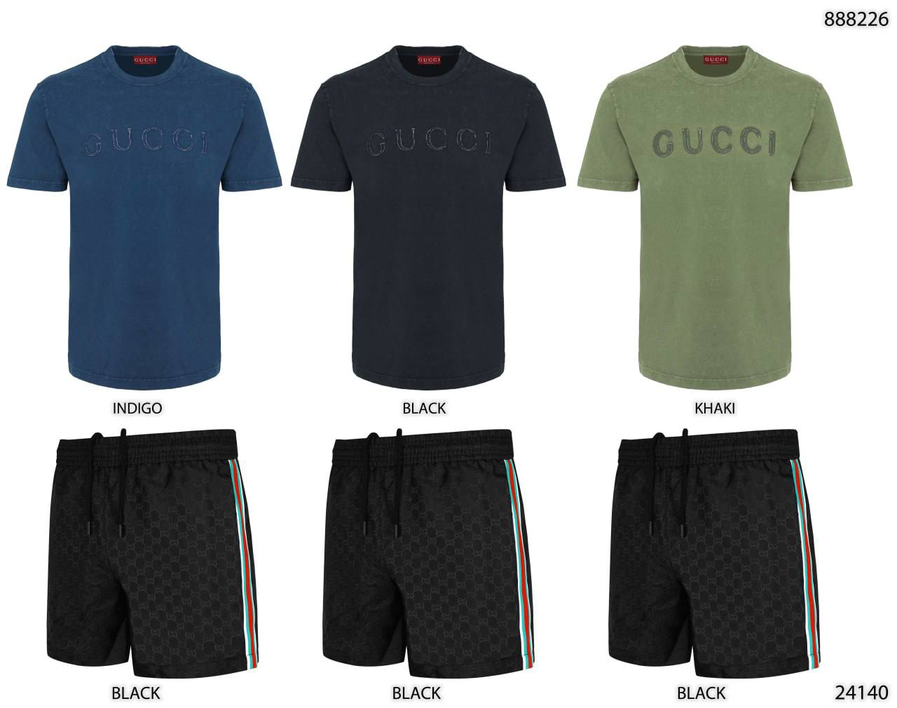 SUPER CLON GUCC SHORTSET jay1405