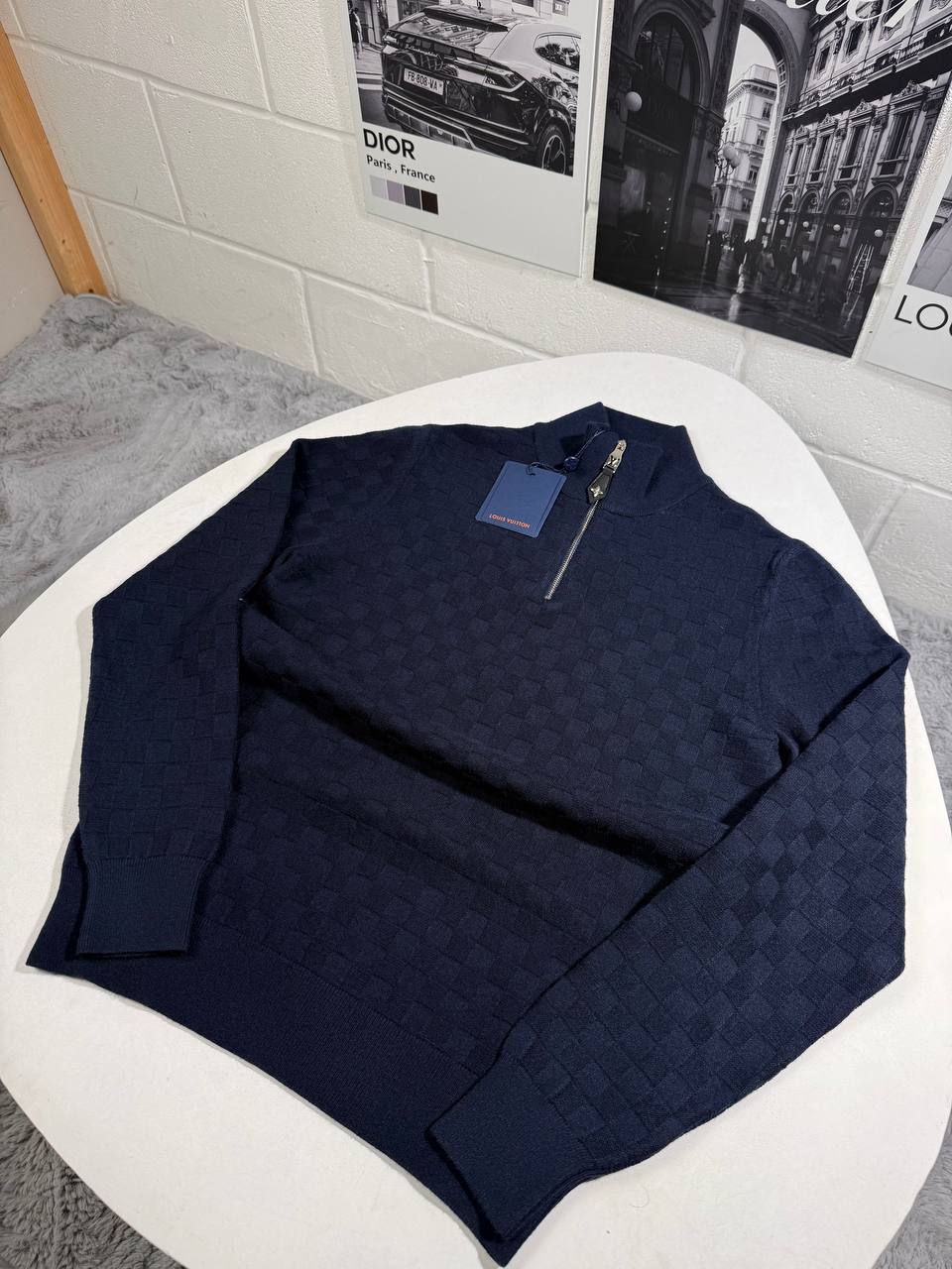 Lve half zip knitted sweater 0111