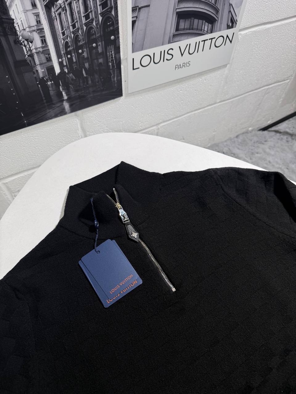 Lve half zip knitted sweater 0111