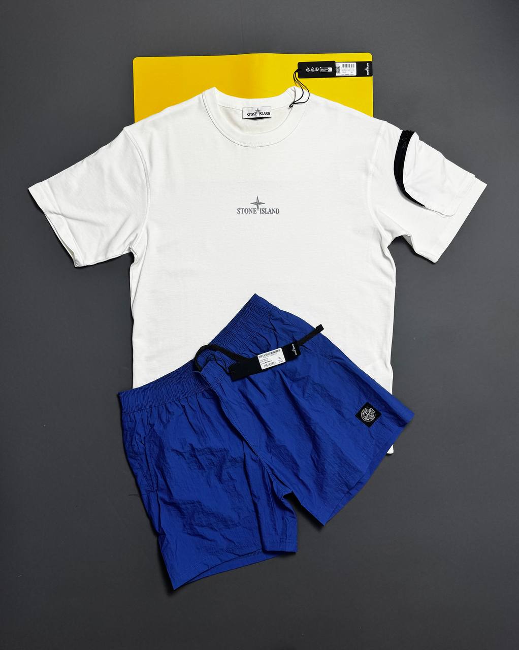 Stone T-shirts or Swim shorts na0108