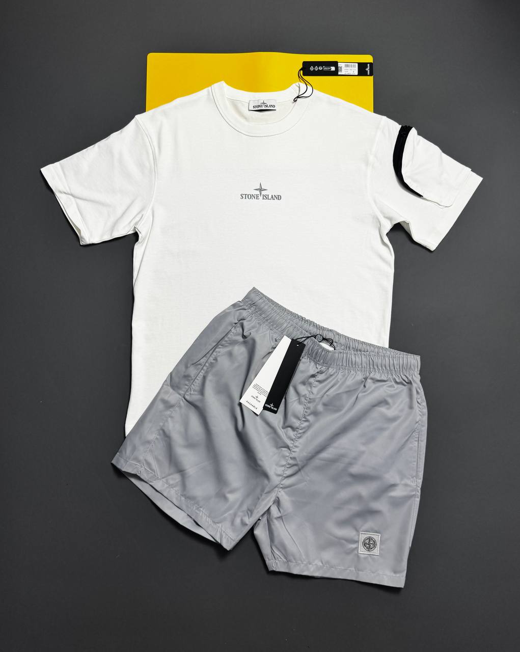 Stone T-shirts or Swim shorts na0108